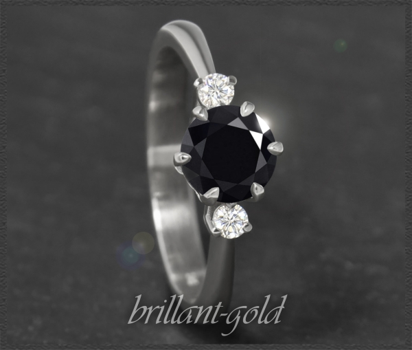 Diamant Ring 585 Gold mit 1,20ct; Solitär 1,09ct